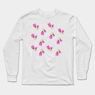 Mini Pink Rose Long Sleeve T-Shirt